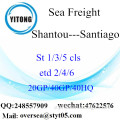 Shantou Port Sea Freight Shipping To Santiago